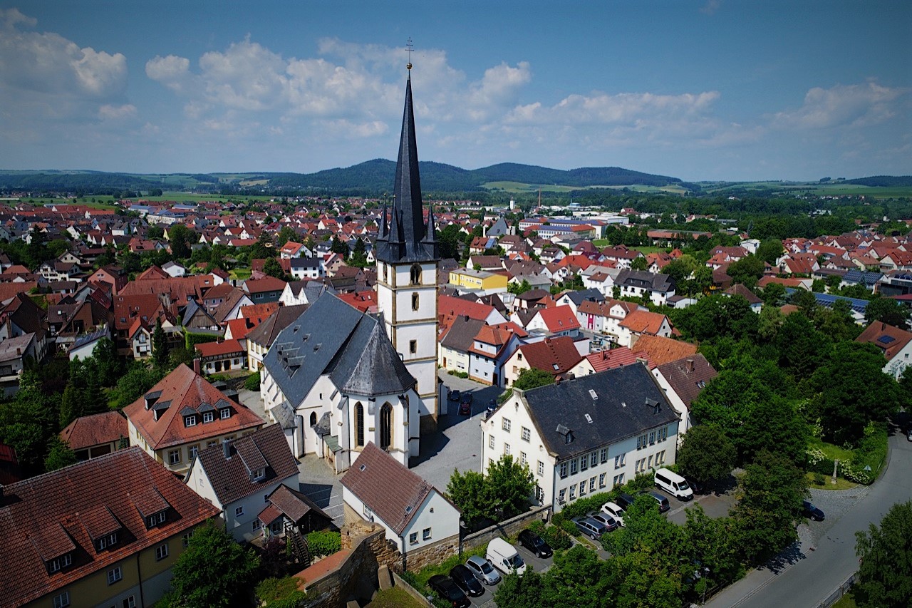 Luftbild Kirche Bad Staffelstein